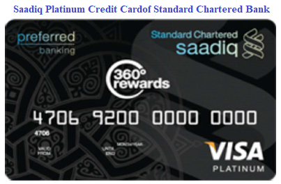 Saadiq Platinum Credit Card of Standard Chartered Bank Ltd.