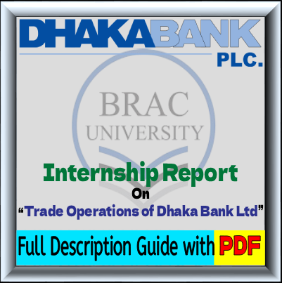 Internship Report on Dhaka Bank PLC – Trade Operations, Vision, Mission & Financial Performance.