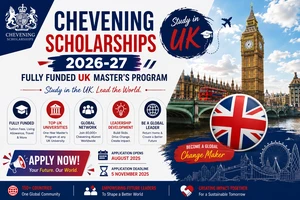 Chevening Scholarships in UK 2026-27 | Fully Funded UK Master’s Program