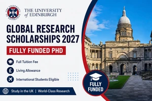 University of Edinburgh Global Research Scholarships 2027