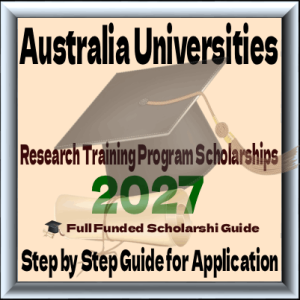 Top Research Training Program (RTP) Scholarship 2027 in Australia