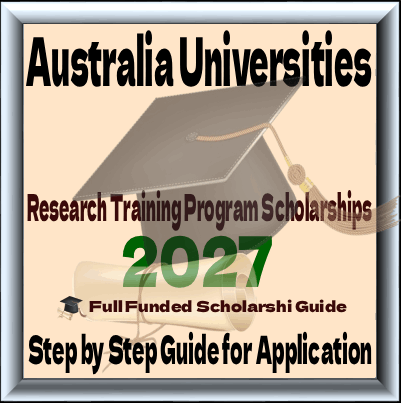 Top Research Training Program (RTP) Scholarship 2027 in Australia